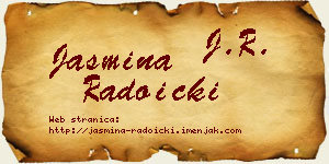 Jasmina Radoički vizit kartica
